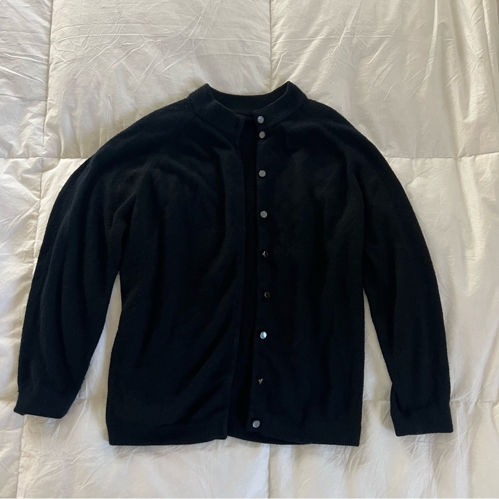 Black Button Up Cardigan